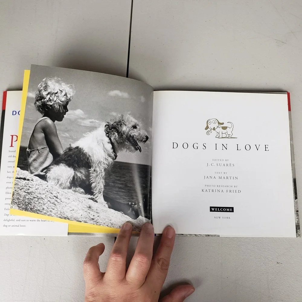 DOGS IN LOVE Hardcover Book JC Suares 1998 Vintage Photography Pet Gift